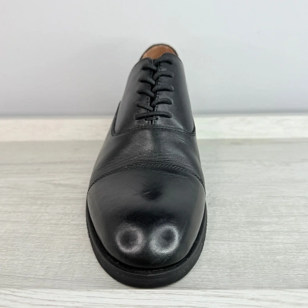 Frye Men’s Scott Cap black leather Oxford dress shoes size 7